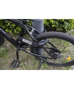 Lucchetto a catena per bicicletta sparco nero con combinazione